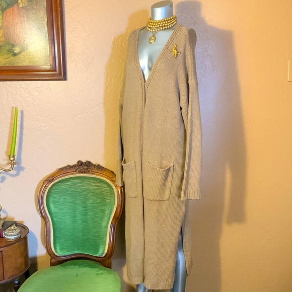 Show Me Your Mumu Chunky Knit Sweater Duster.  Sz M - Picture 1 of 5